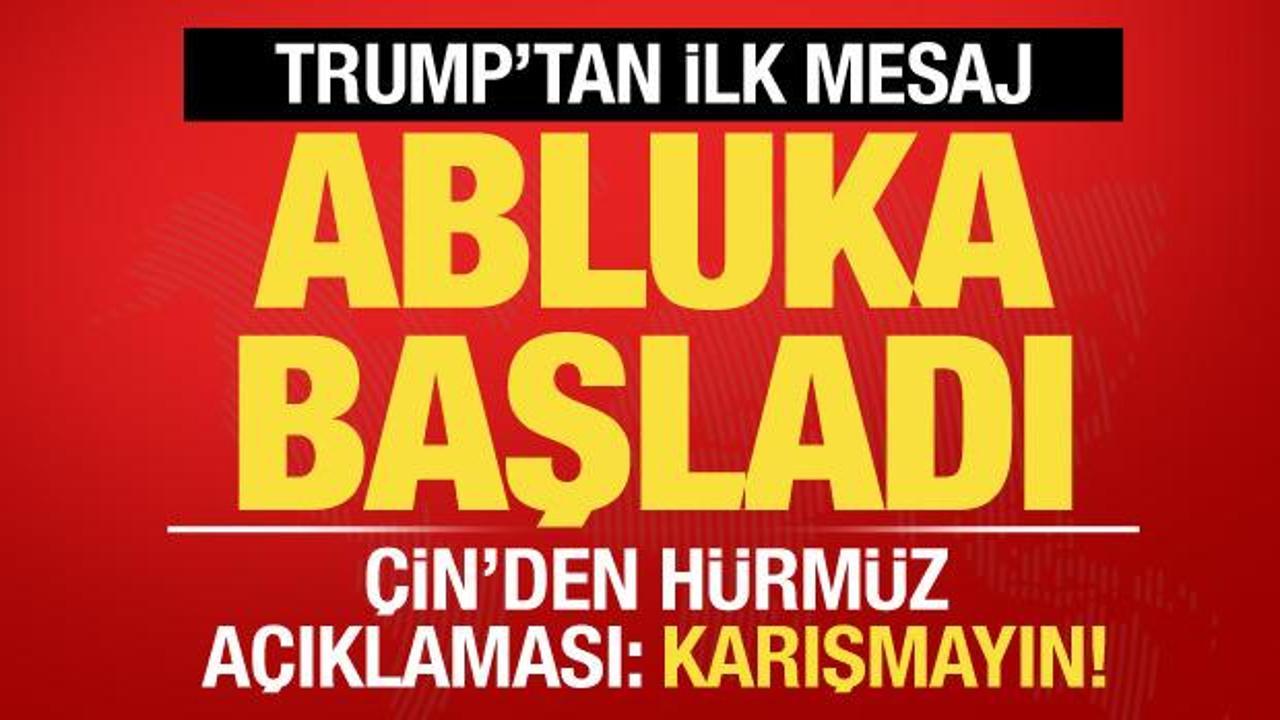Son dakika haberi: H&uuml;rm&uuml;z'de ABD ablukası başladı! Trump'tan ilk mesaj