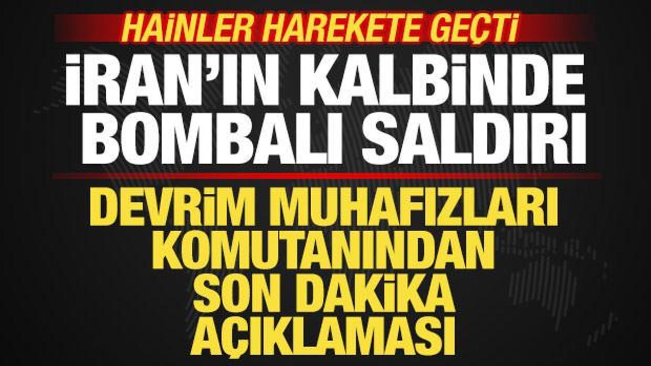İran'ın kalbinde bombalı saldırı! DMO'dan son dakika a&ccedil;ıklaması! Hainler harekete ge&ccedil;ti