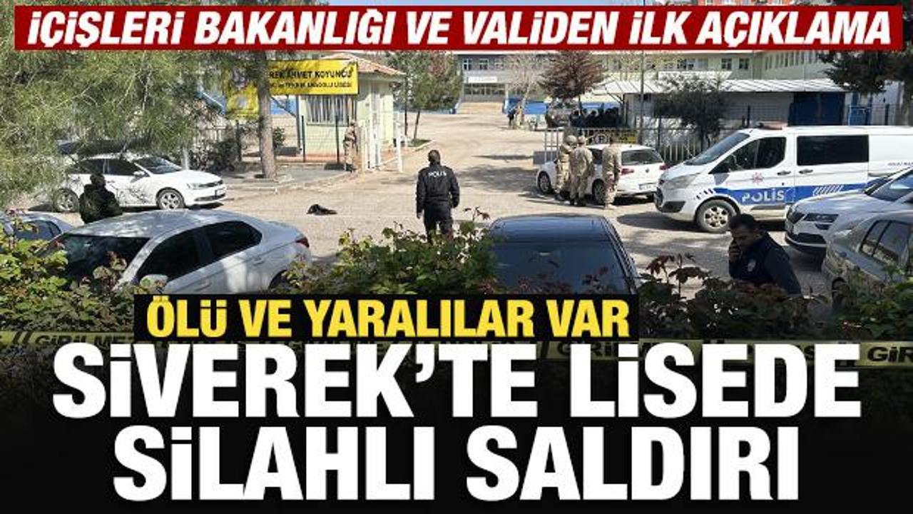 Son Dakika... Siverek'te okula giren saldırgan ateş a&ccedil;tı! Yaralılar var