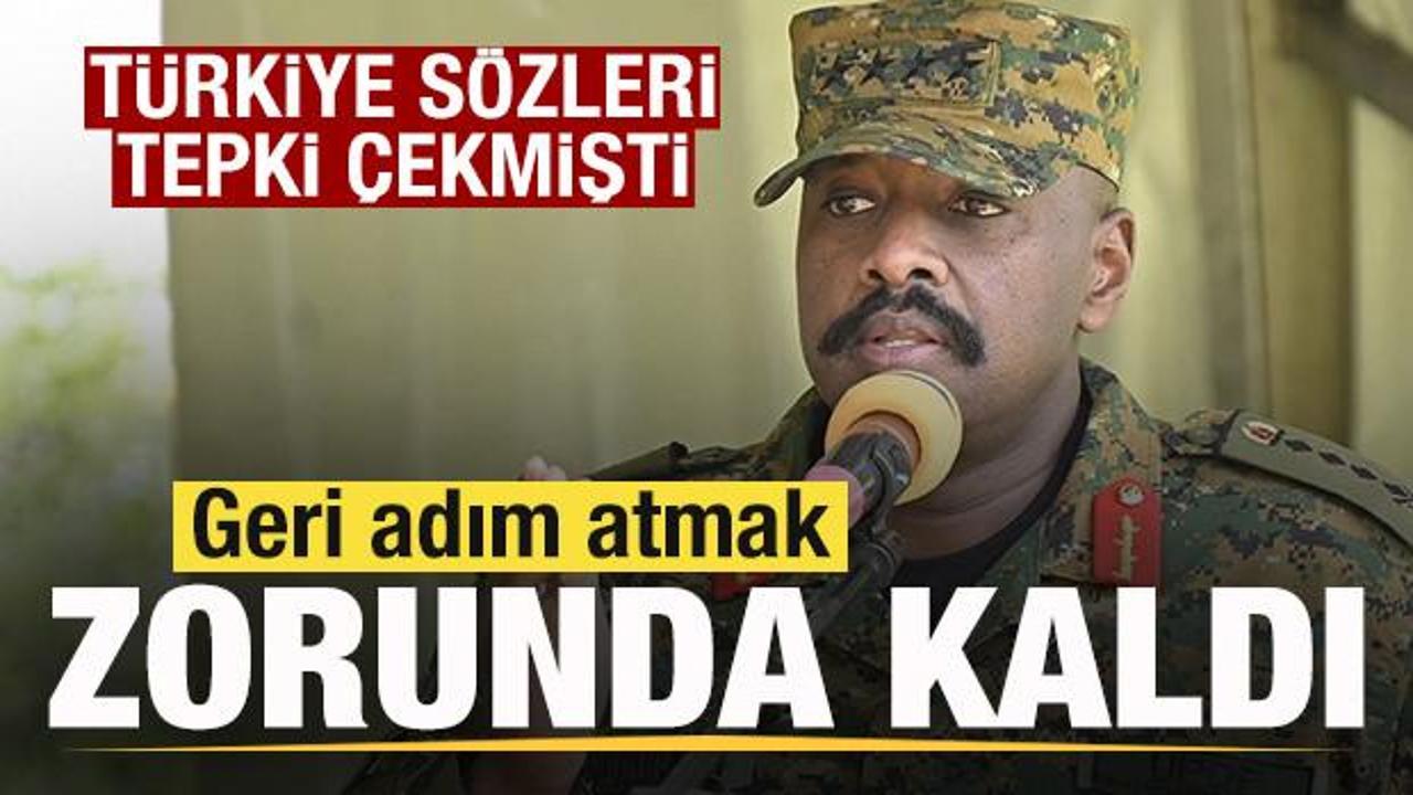 Ugandalı hadsiz generalin T&uuml;rkiye s&ouml;zleri g&uuml;ndem olmuştu! Geri adım atmak zorunda kaldı