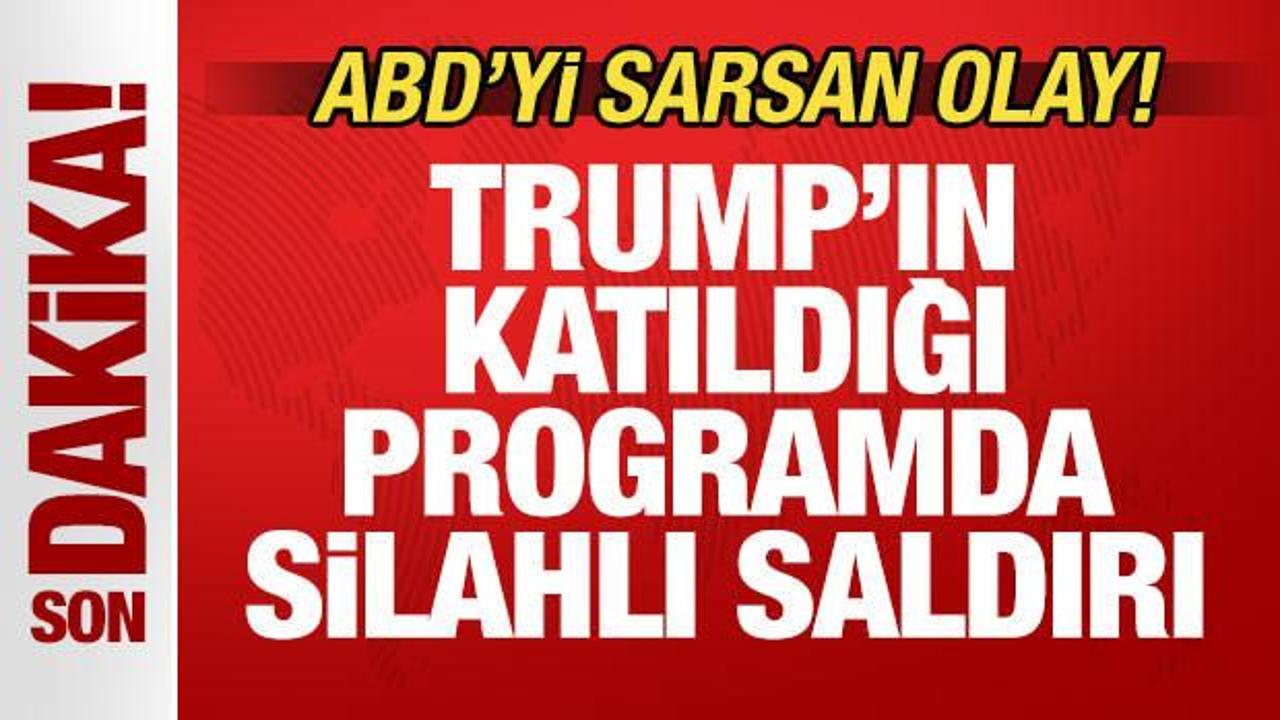 ABD’ye sarsan olay! Trump’ın katıldığı programda silahlı saldırı!