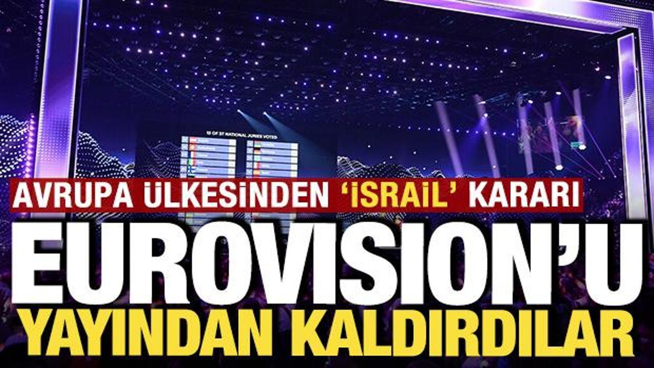 Avrupa &uuml;lkesinden 'İsrail' kararı: Eurovision'u yayınlamayacaklar