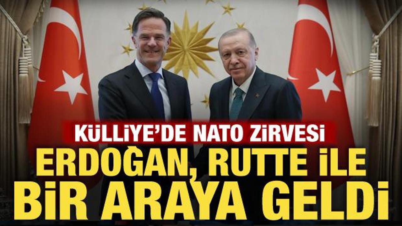 Cumhurbaşkanı Erdoğan, NATO Genel Sekreteri Rutte'yi kabul etti