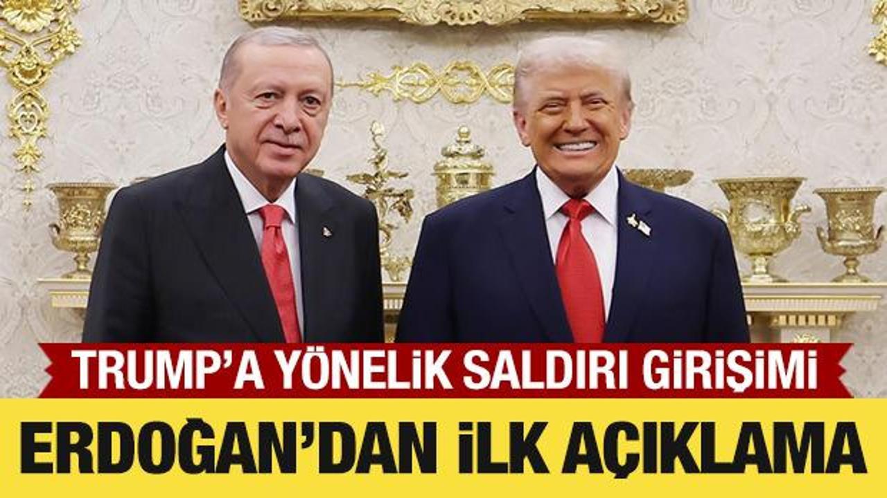 Cumhurbaşkanı Erdoğan'dan Trump'a y&ouml;nelik saldırı girişimine kınama