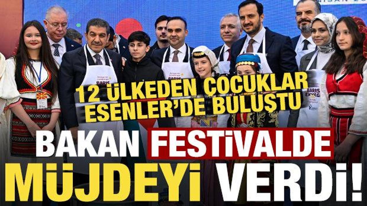 Esenler'de dev festival, 12 &uuml;lkeden yoğun katılım! Bakan Kacır festivalde m&uuml;jdeyi duyurdu