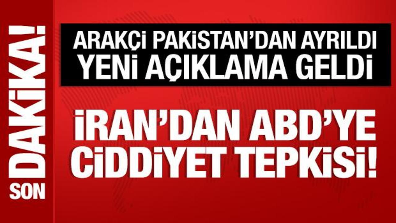 İran’dan ABD’ye ciddiyet tepkisi!