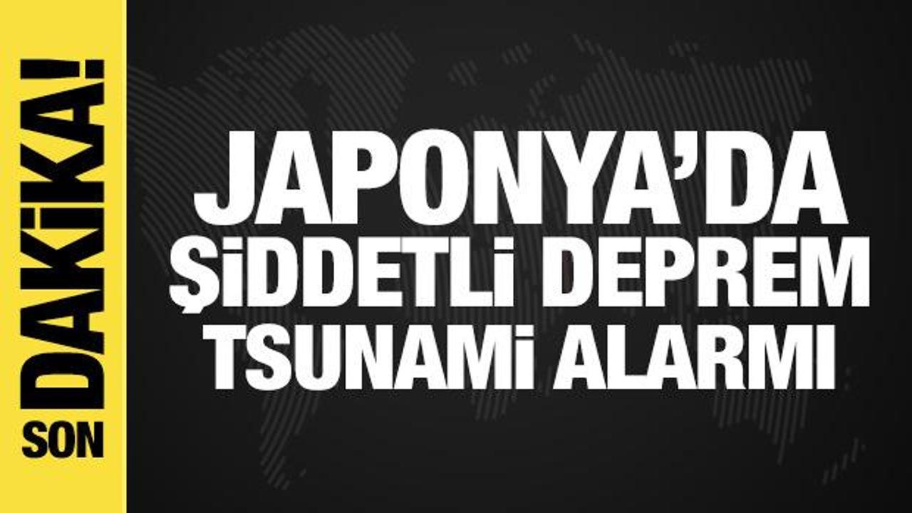 Japonya'da şiddetli deprem! Tsunami alarmı: 3 metreyi bulabilir