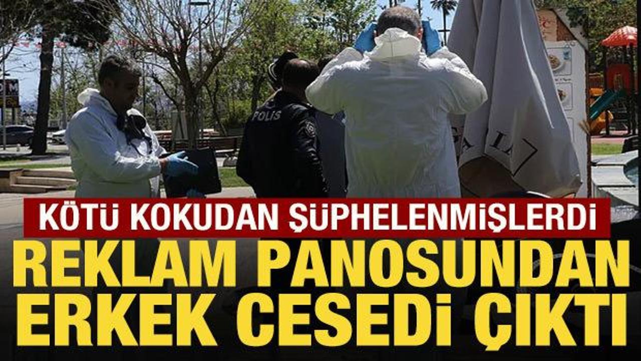 K&ouml;t&uuml; kokunun sebebi şoke etti: Reklam panosunda erkek cesedi!