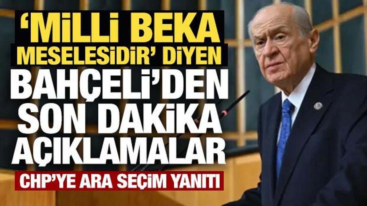 'Milli beka meselesidir' diyen Bah&ccedil;eli'den son dakika a&ccedil;ıklamalar!