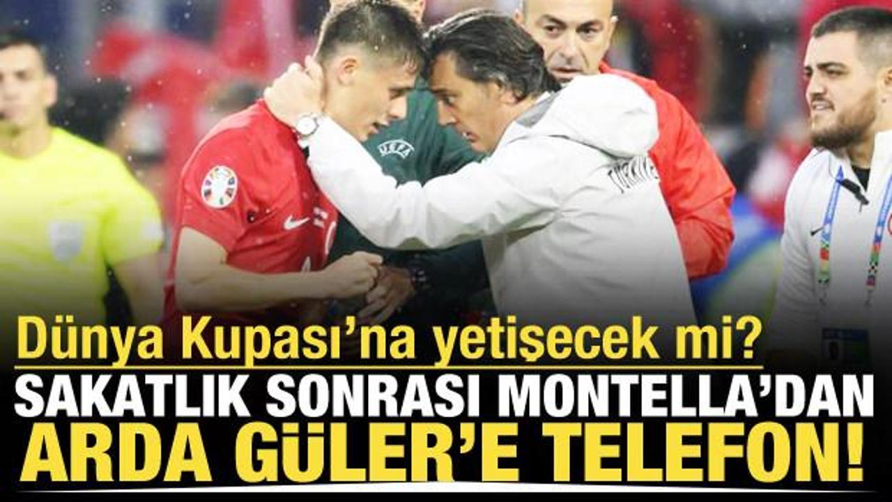 Montella'dan milli yıldıza telefon! Arda G&uuml;ler D&uuml;nya Kupası'na yetişecek mi?