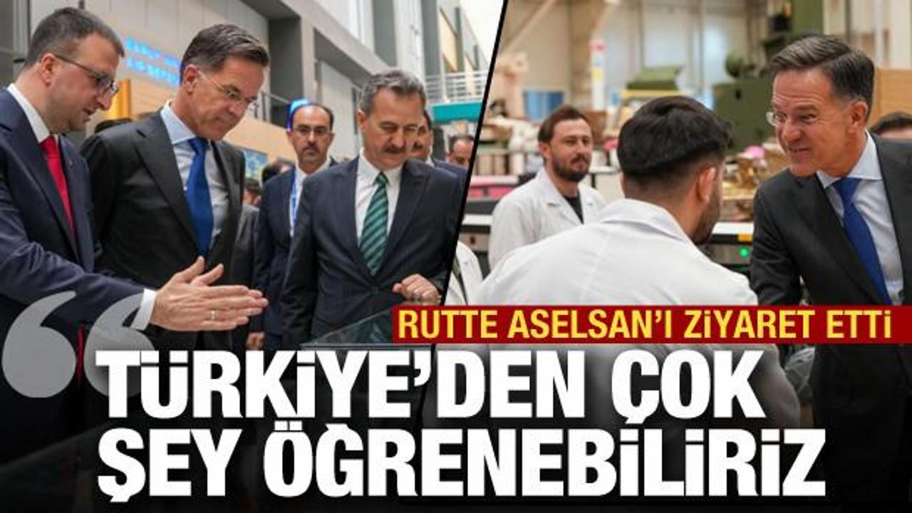 Rutte ASELSAN'ı ziyaret etti! "T&uuml;rkiye savunmada bir devrim yaşadı"