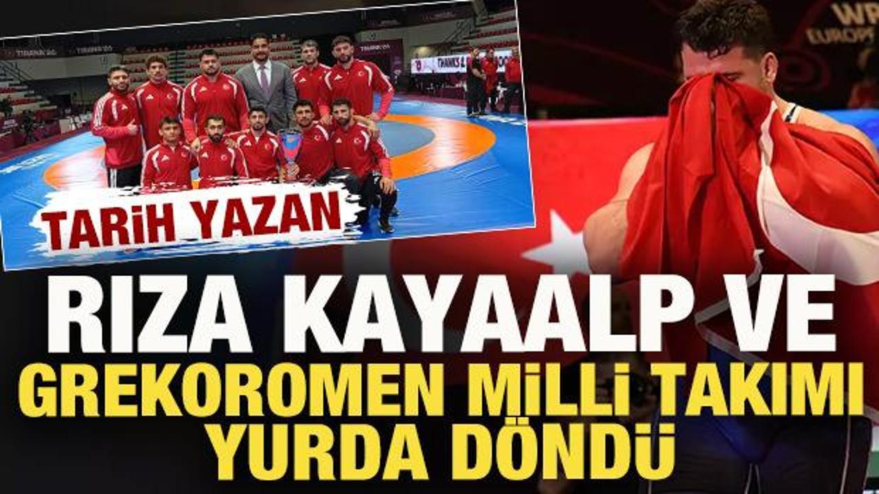 Şampiyon g&uuml;reş&ccedil;imiz Rıza Kayaalp ve Grekoromen Milli Takımı T&uuml;rkiye'de