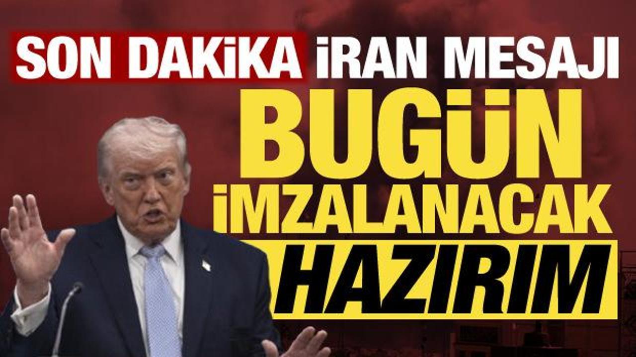 Trump'tan son dakika İran a&ccedil;ıklaması: Anlaşma bug&uuml;n imzalanacak