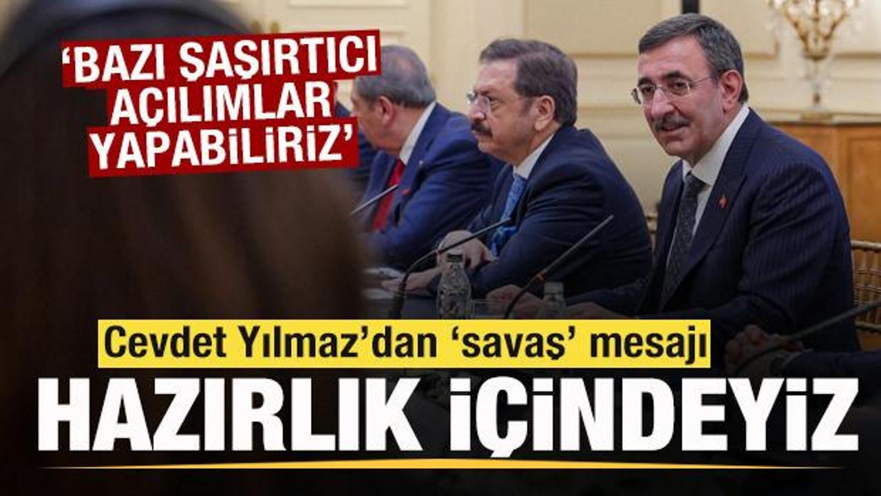 T&uuml;rkiye'den savaş sonrası hazırlık! Cevdet Yılmaz: Şaşırtıcı a&ccedil;ılımlar yapabiliriz