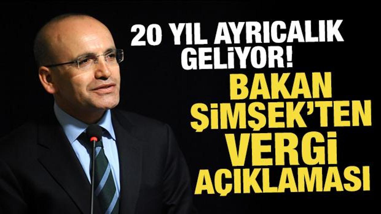 Bakan Şimşek'ten yatırımcıya vergi avantajı mesajı! 20 yıl ayrıcalık geliyor