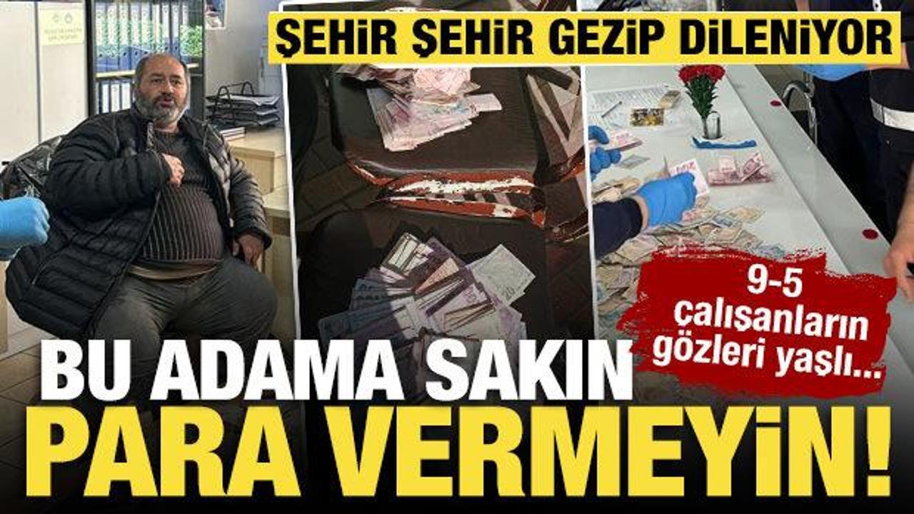 Bilecik&rsquo;te dilencinin &uuml;zerinden 32 bin TL &ccedil;ıktı: 2 hafta &ouml;nce de Eskişehir&rsquo;deymiş&hellip;