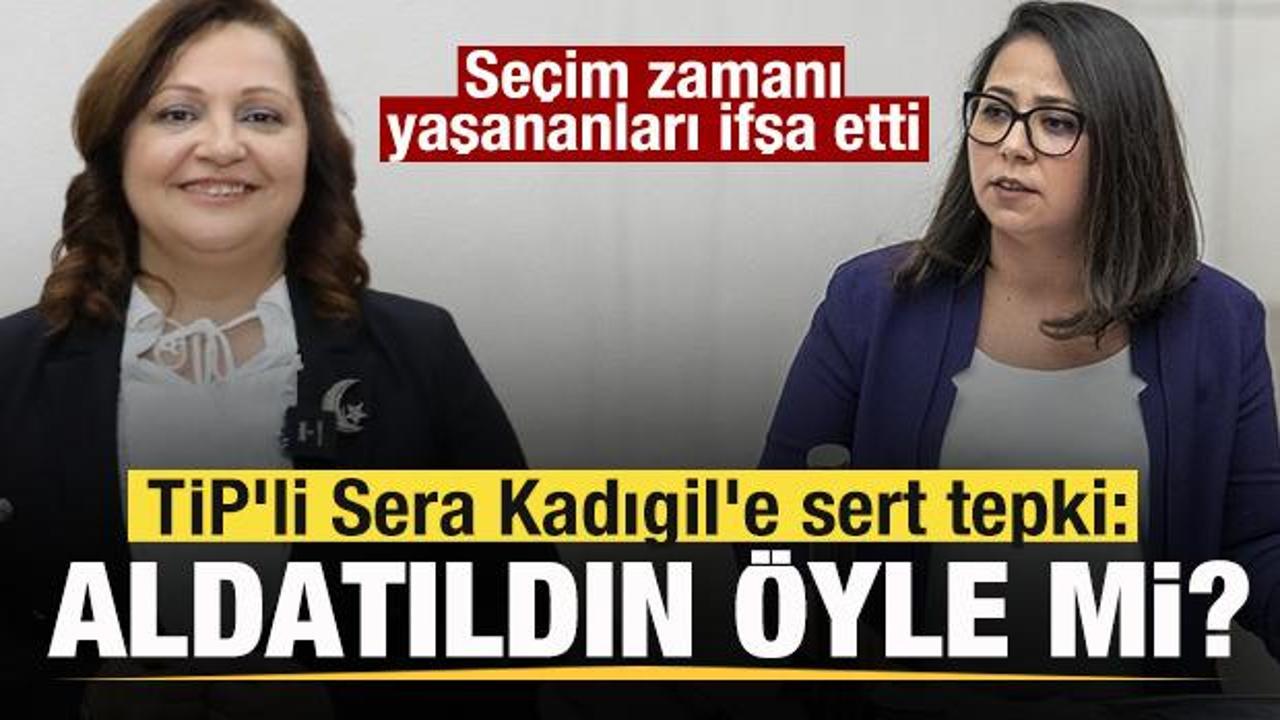 Burcu K&ouml;ksal'dan TİP'li Kadıgil'e sert tepki: Aldatıldın &ouml;yle mi?