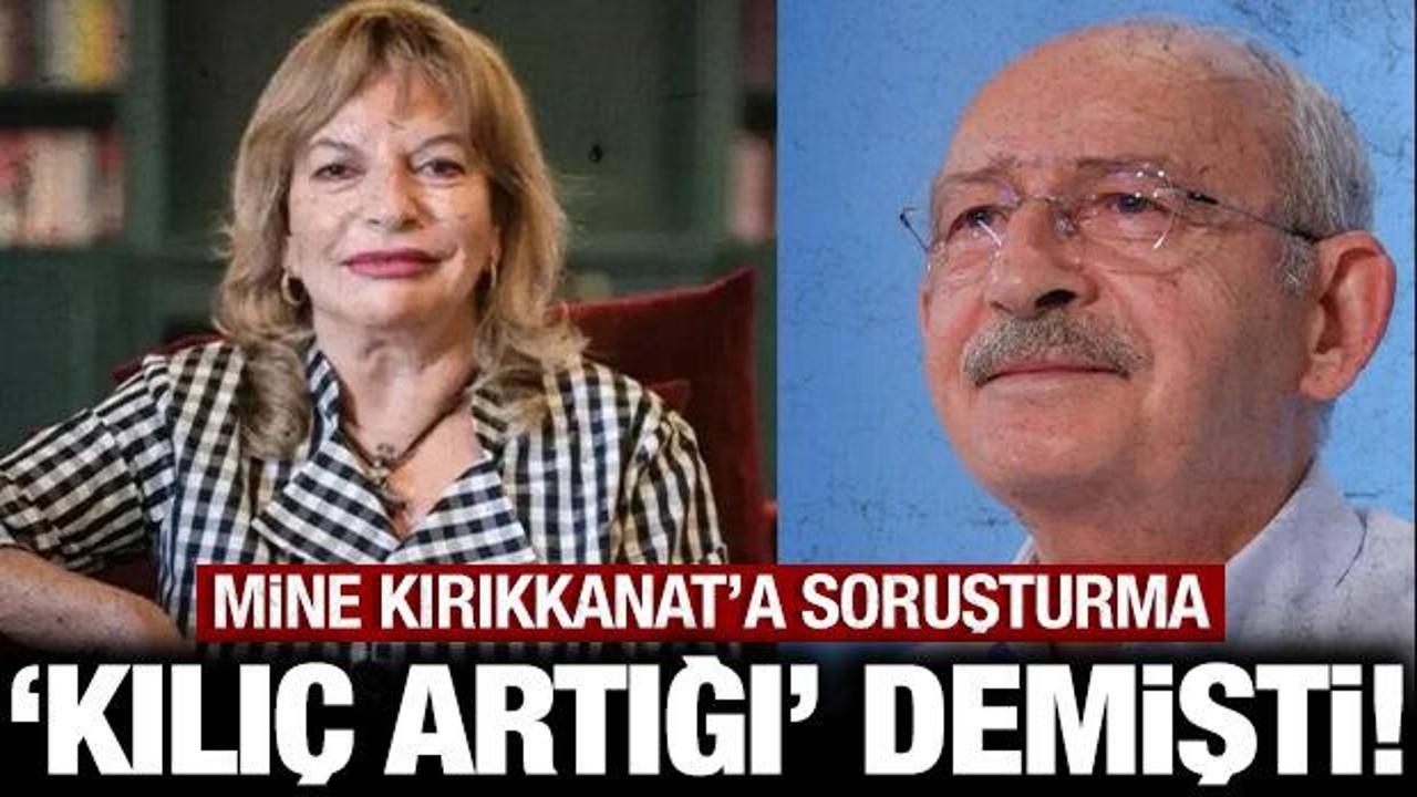 Kılı&ccedil;daroğlu'na "kılı&ccedil; artığı" demişti: Mine Kırıkkanat hakkında soruşturma!