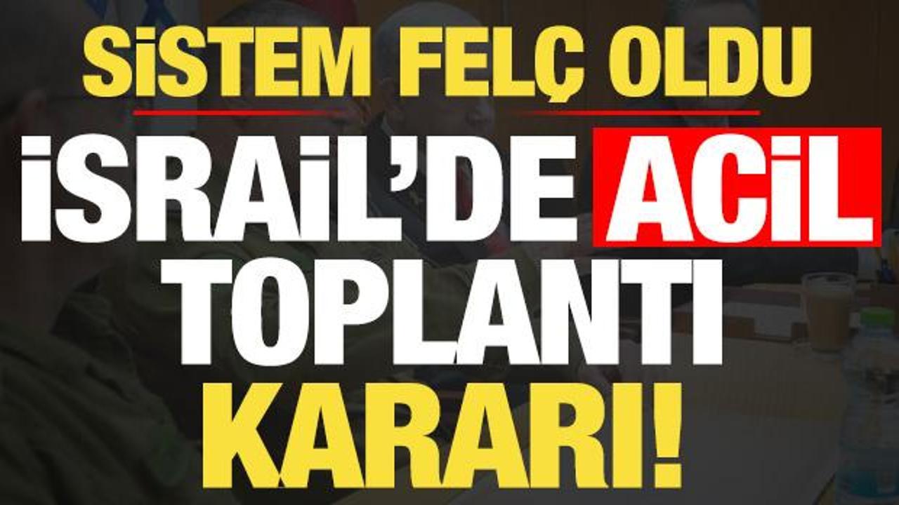 Son dakika: Sistem fel&ccedil; oldu, İsrail'de acil toplantı kararı!