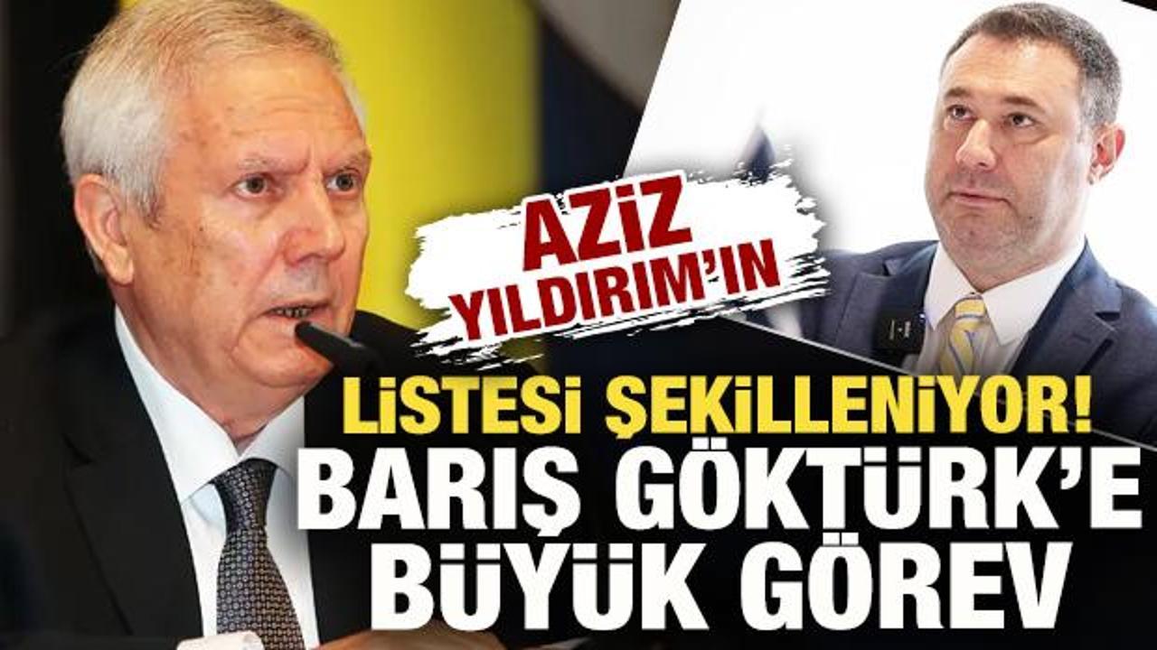 Aziz Yıldırım'in listesi şekilleniyor! Adaylıktan &ccedil;ekilen Barış G&ouml;kt&uuml;rk'e b&uuml;y&uuml;k g&ouml;rev