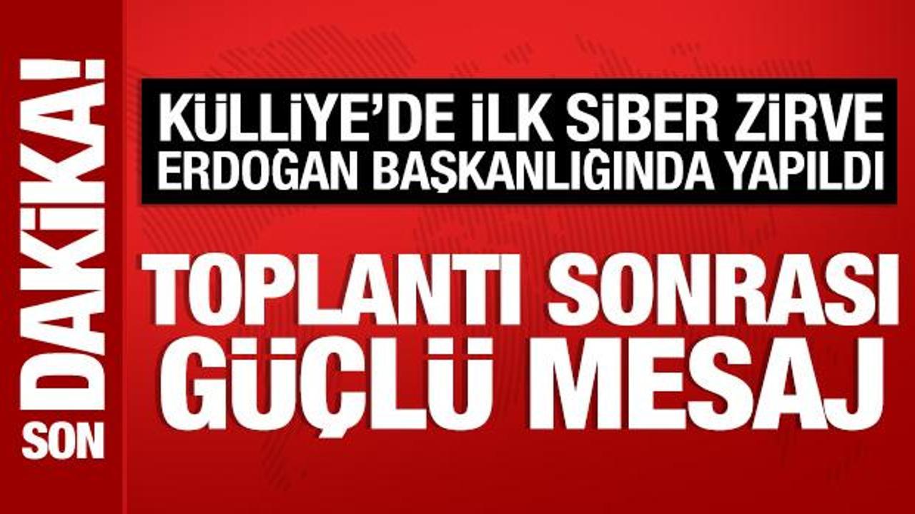 Külliye’de ilk siber zirve: Toplantı sonrası açıklama yapıldı