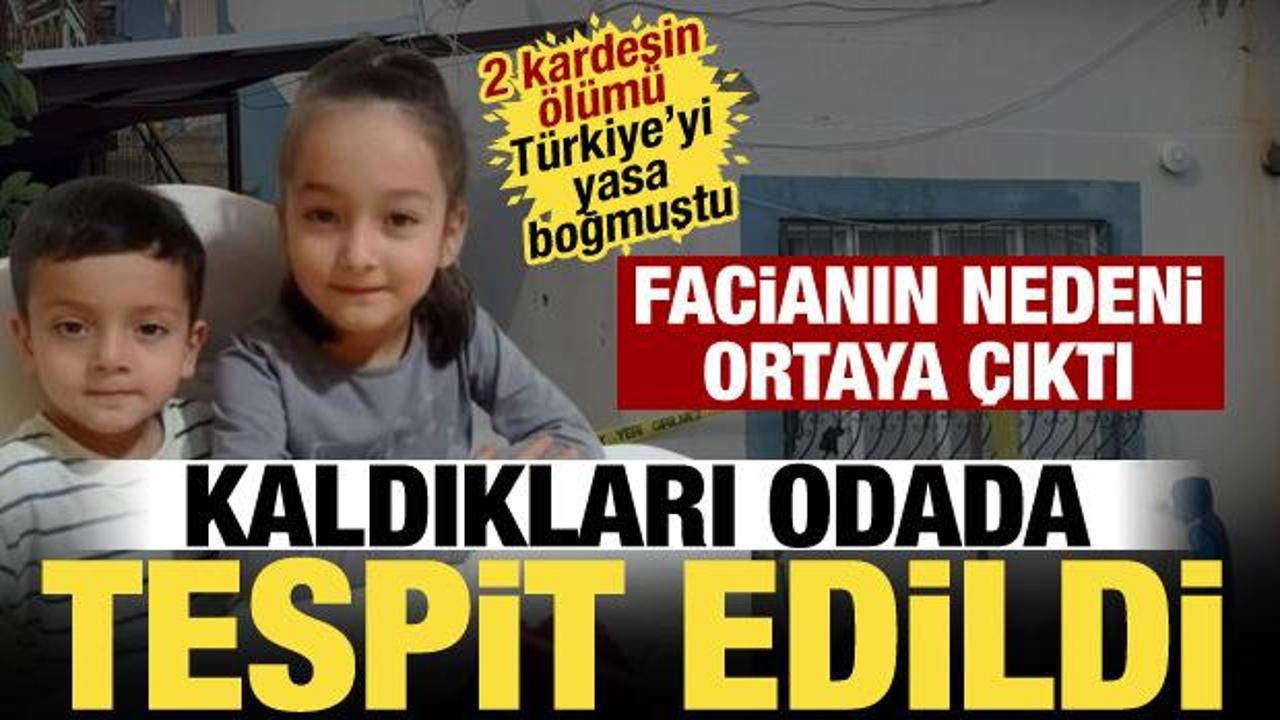 Mersin'de 2 kardeşin &ouml;l&uuml;m&uuml;nde yeni gelişme! İlk rapor ortaya &ccedil;ıktı: Tehlikeli gaz...