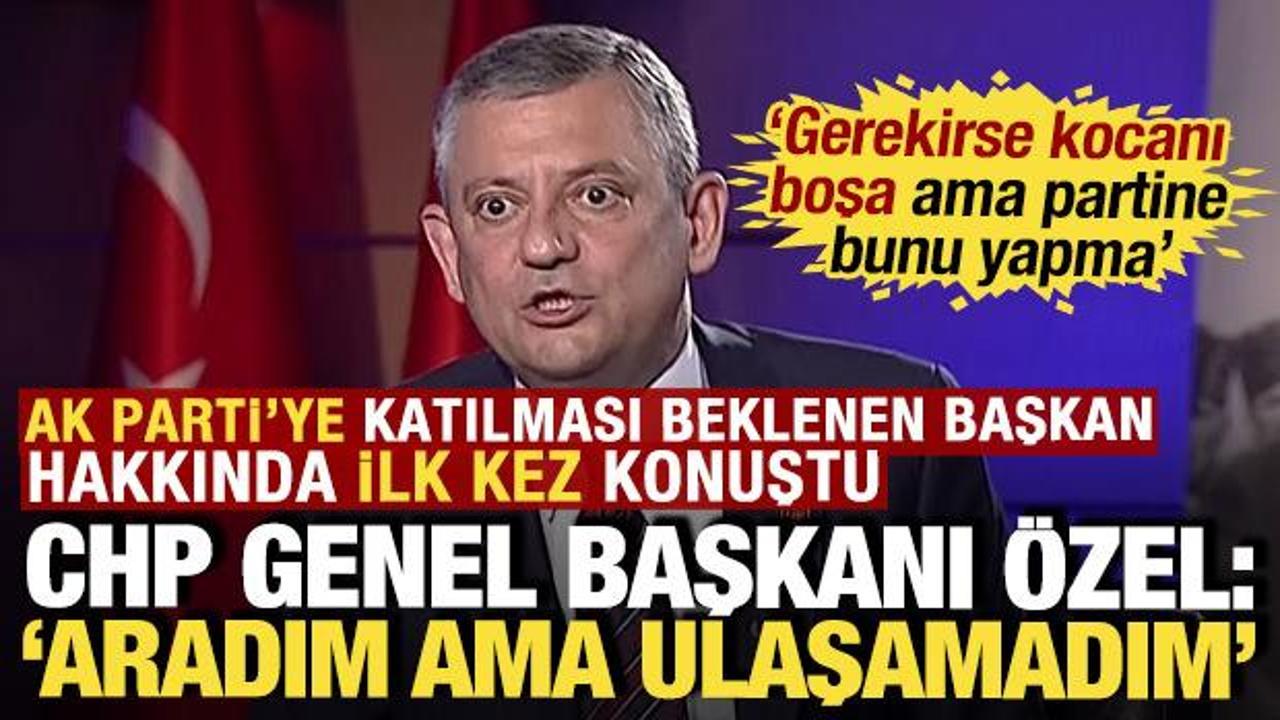 &Ouml;zg&uuml;r &Ouml;zel'den 'Burcu K&ouml;ksal' a&ccedil;ıklaması: 'Gerekirse kocanı boşa ama partine bunu yapma'