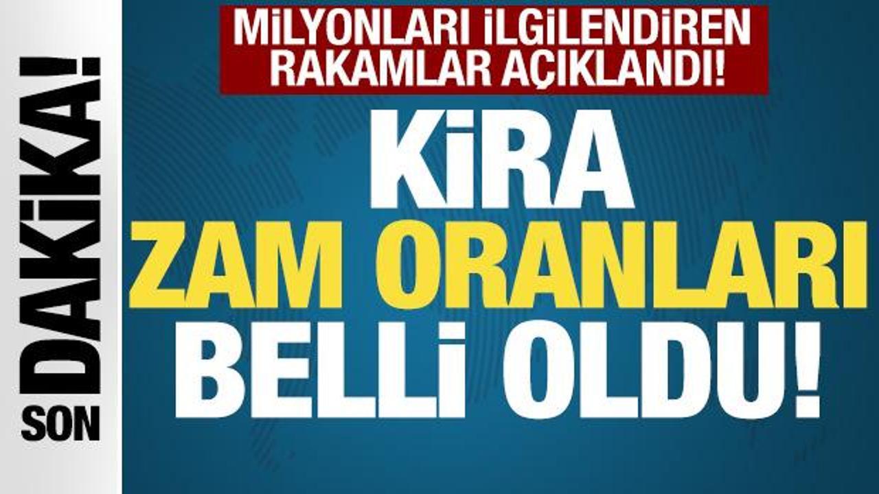 SON DAKİKA: T&Uuml;İK, Mayıs ayı kira zam oranını a&ccedil;ıkladı!