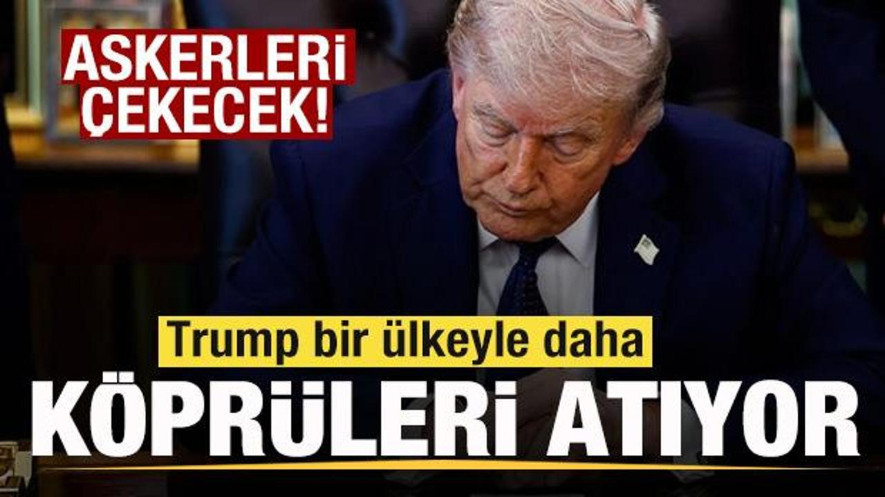 Trump bir ülkeyle daha köprüleri atıyor! Askerlerini çekecek