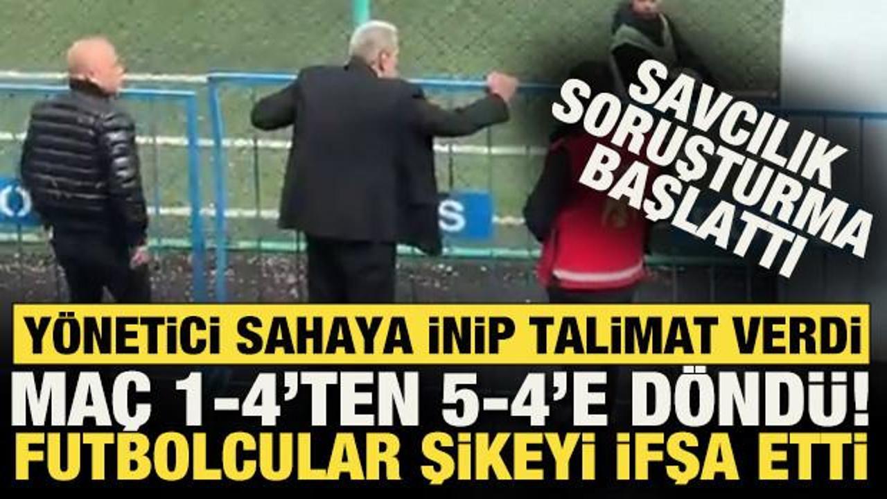 T&uuml;rk futbolu bunu da g&ouml;rd&uuml;! Y&ouml;netici sahaya indi: Futbolcular şikeyi ifşa etti