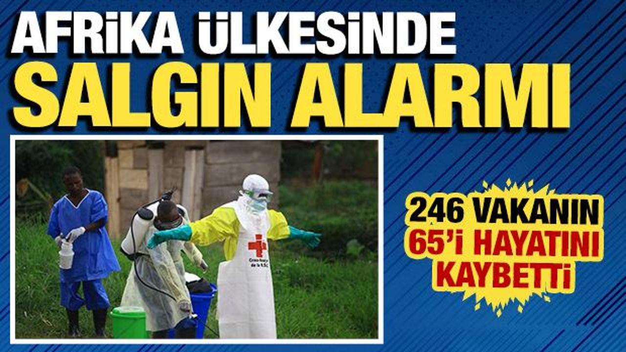 Afrika &uuml;lkesinde salgın alarmı: 246 vakanın 65'i hayatını kaybetti