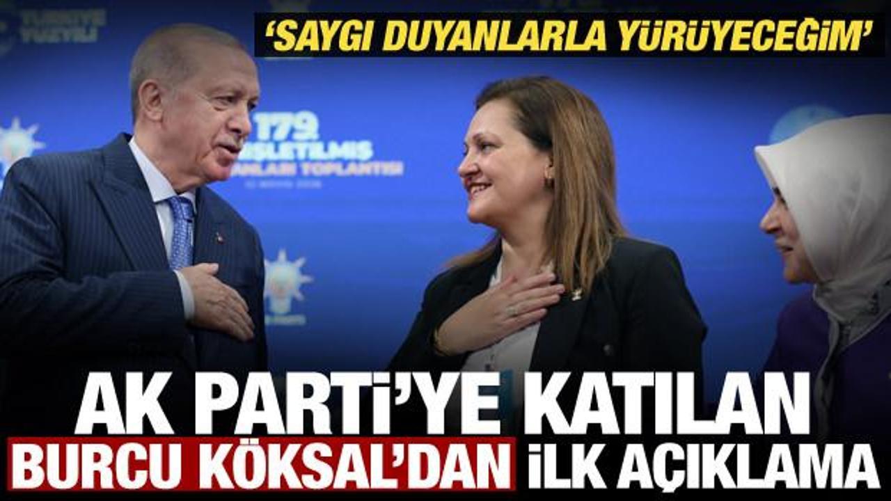 AK Parti'ye katılan Burcu K&ouml;ksal'dan ilk a&ccedil;ıklama! Değerlere saygı duyanlarla y&uuml;r&uuml;yeceğim