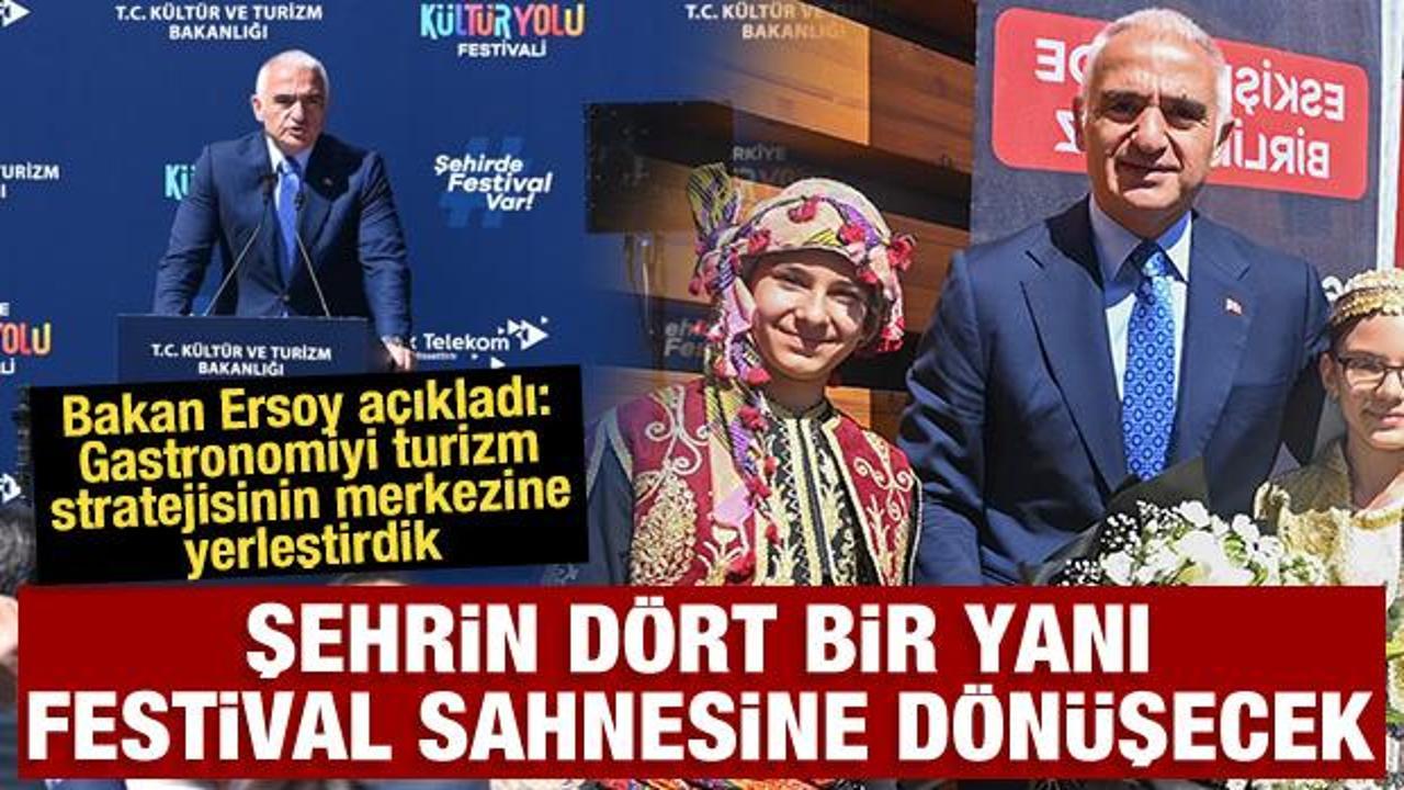 Bakan Ersoy a&ccedil;ıkladı: Gastronomiyi turizm stratejisinin merkezine yerleştirdik