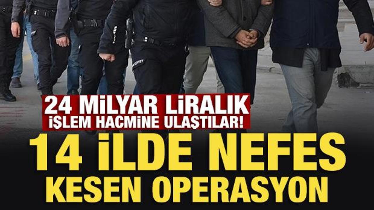 Bakan G&uuml;rlek duyurdu: 14 ilde nefes kesen operasyon
