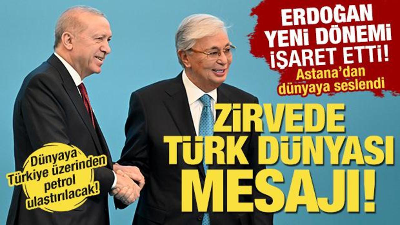 Erdoğan Kazakistan'dan seslendi! T&uuml;rkiye &uuml;zerinden d&uuml;nyaya petrol ihracatı