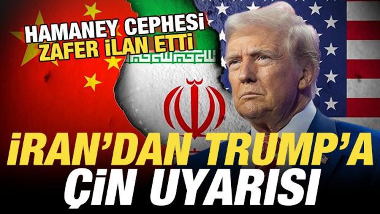İran’dan Trump’a son dakika Çin uyarısı! Hamaney cephesi zafer ilan etti