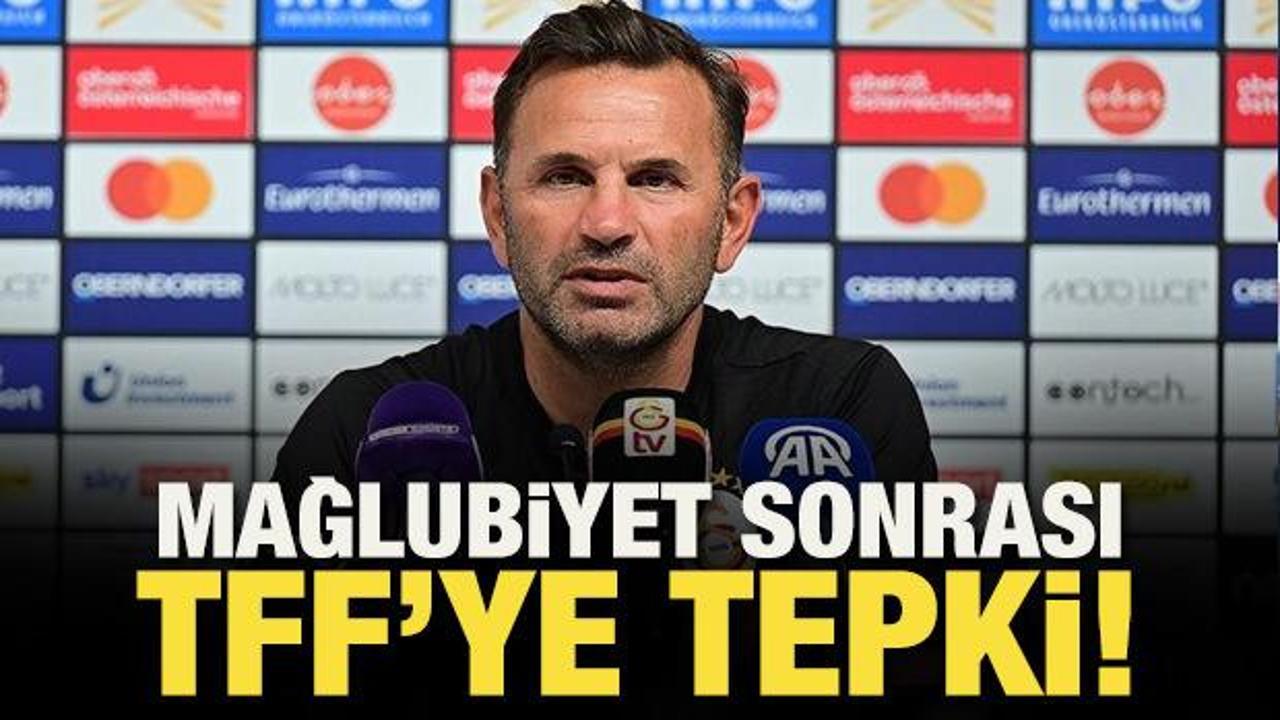 Kasımpaşa mağlubiyeti sonrası Okan Buruk'tan TFF'ye tepki!