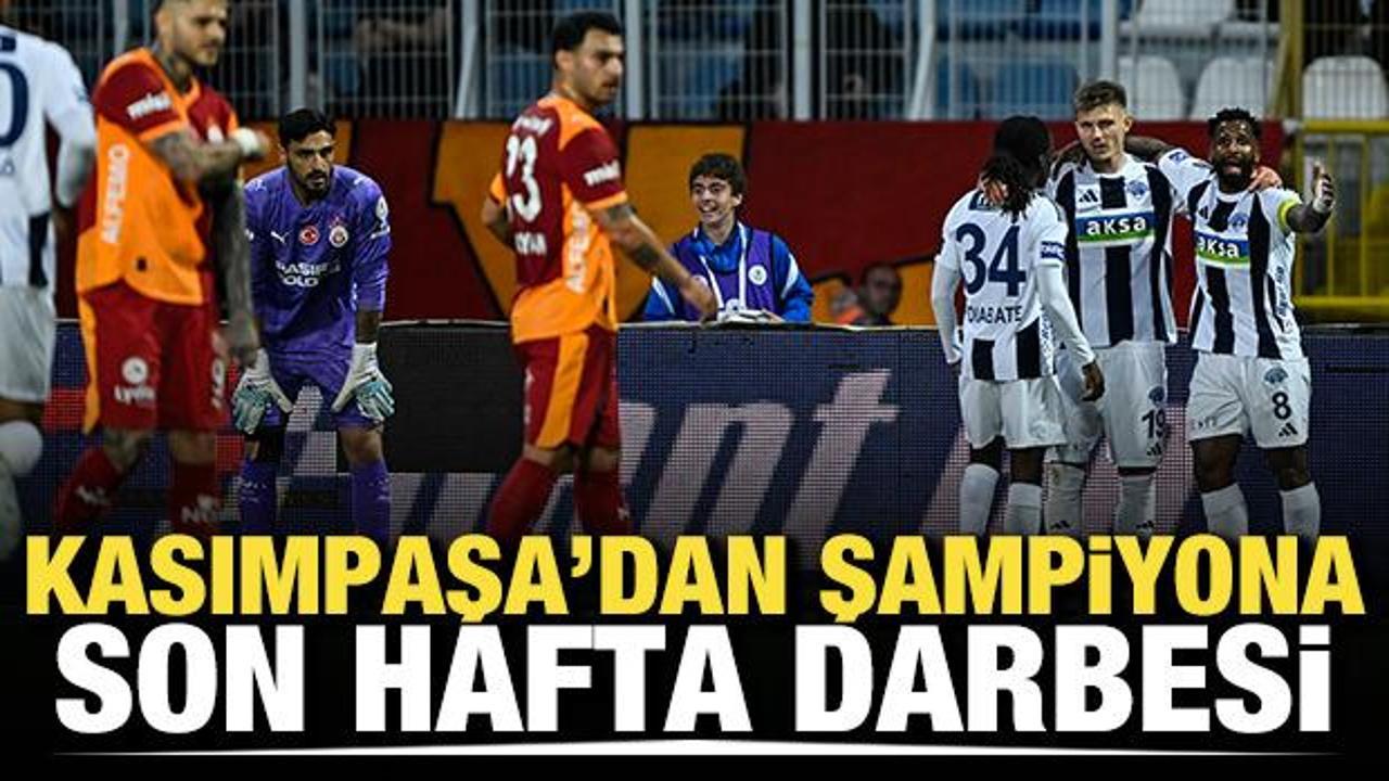 Kasımpaşa&rsquo;dan şampiyona son hafta darbesi