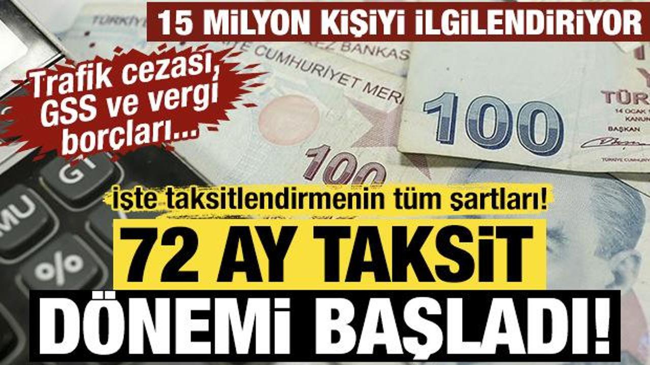 Meclis'ten ge&ccedil;en torba teklifle 15 milyon vatandaşa 72 ay taksit geliyor