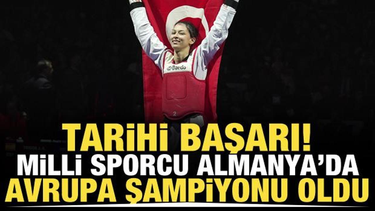 Milli sporcudan Avrupa Şampiyonası'nda altın madalya!