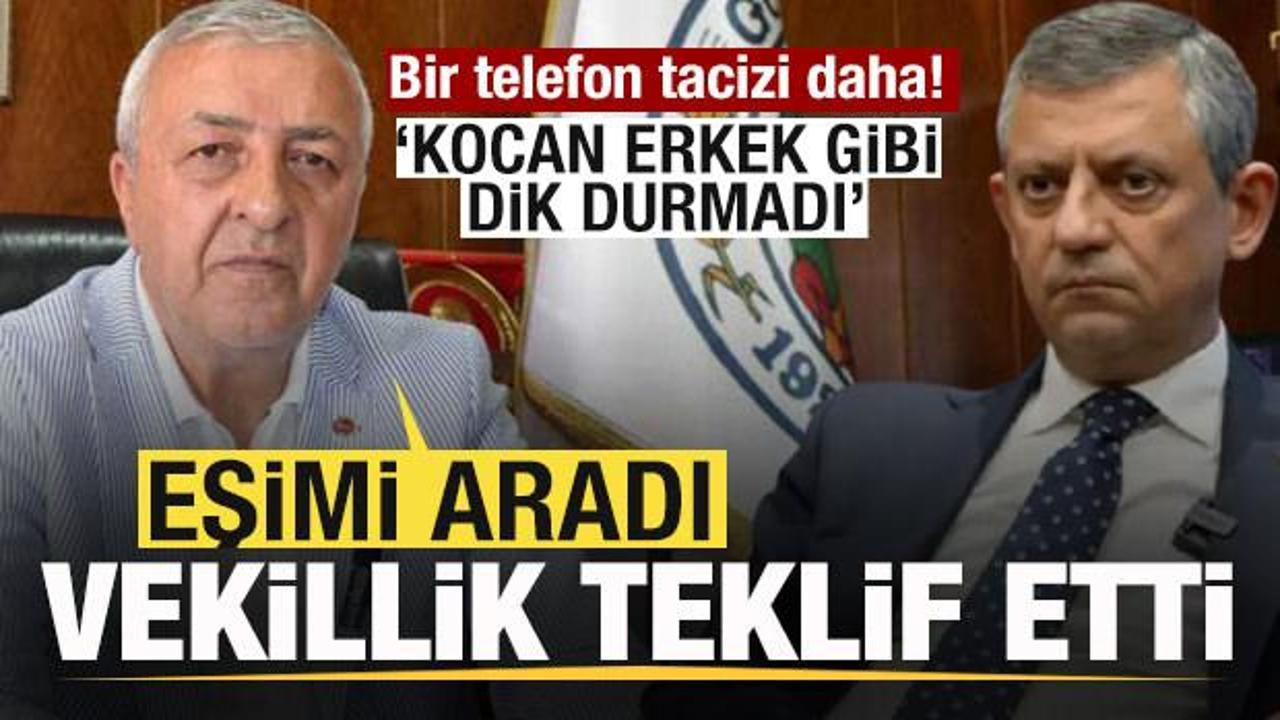&Ouml;zg&uuml;r &Ouml;zel'den AK Parti'ye katılan başkanın eşine telefon! &Ouml;nce vekillik sonra hakaret
