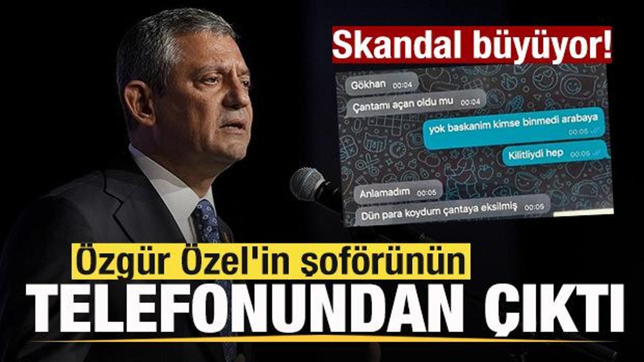 &Ouml;zg&uuml;r &Ouml;zel'in şof&ouml;r&uuml;n&uuml;n telefonundan &ccedil;ıkanlar şoke etti! Skandal b&uuml;y&uuml;yor