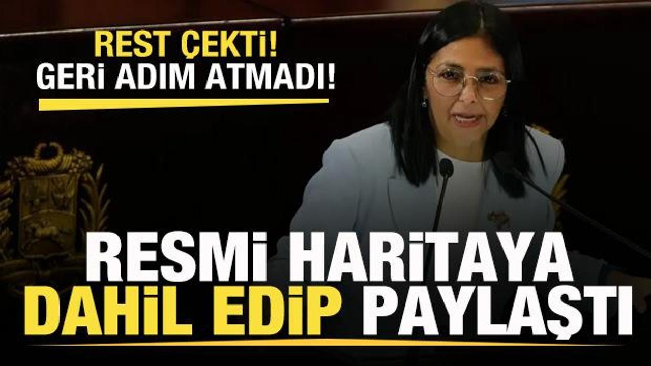 Rest &ccedil;ekti! Tartışmalı b&ouml;lgeyi resmi haritaya dahil edip paylaştı! 