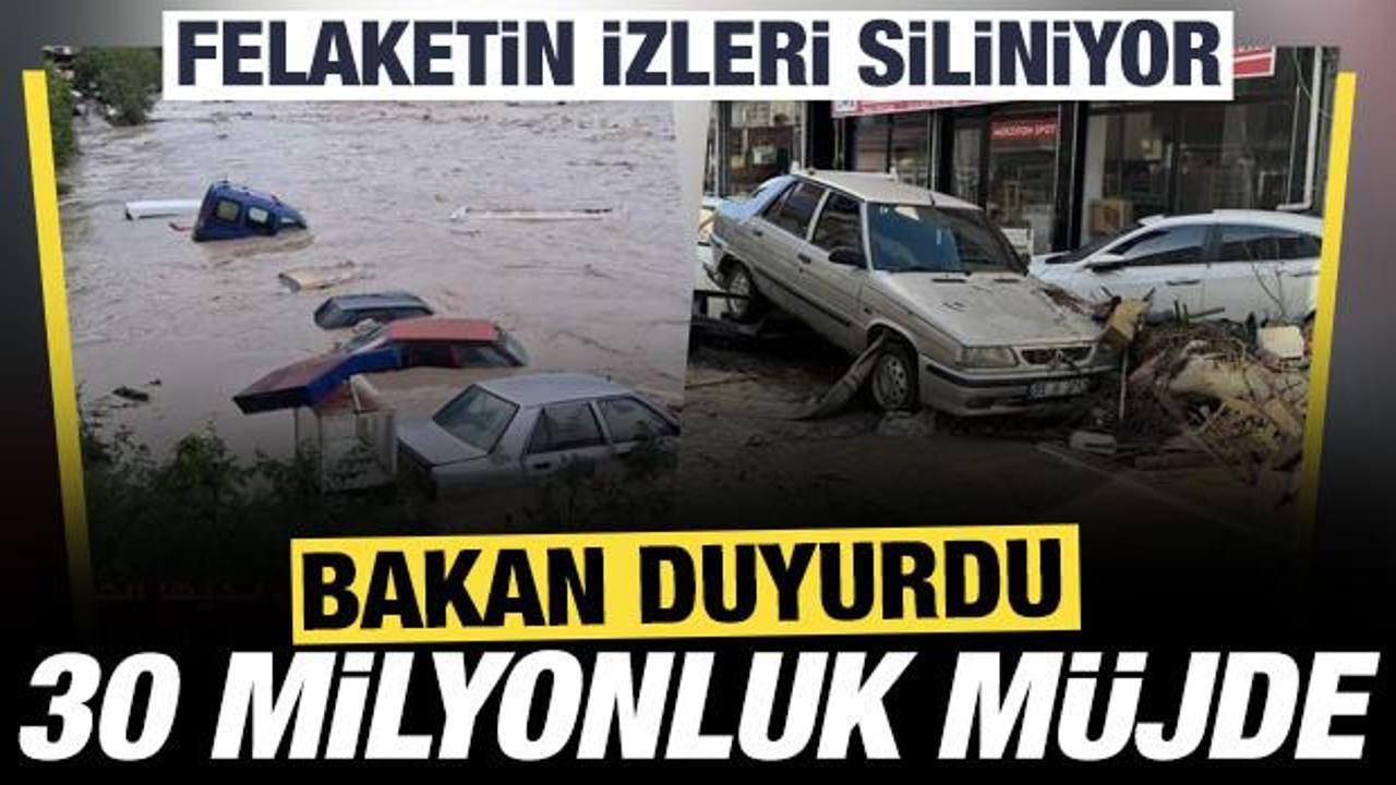 Şanlıurfa ve Samsun'da selden etkilenen afetzedelere 30 milyon liralık destek