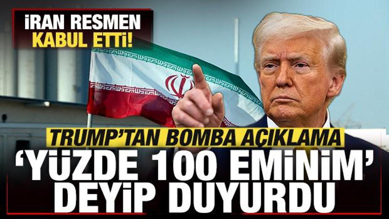 Trump’tan bomba açıklama! İran resmen kabul etti! “Yüzde 100” deyip tüm dünyaya duyurdu