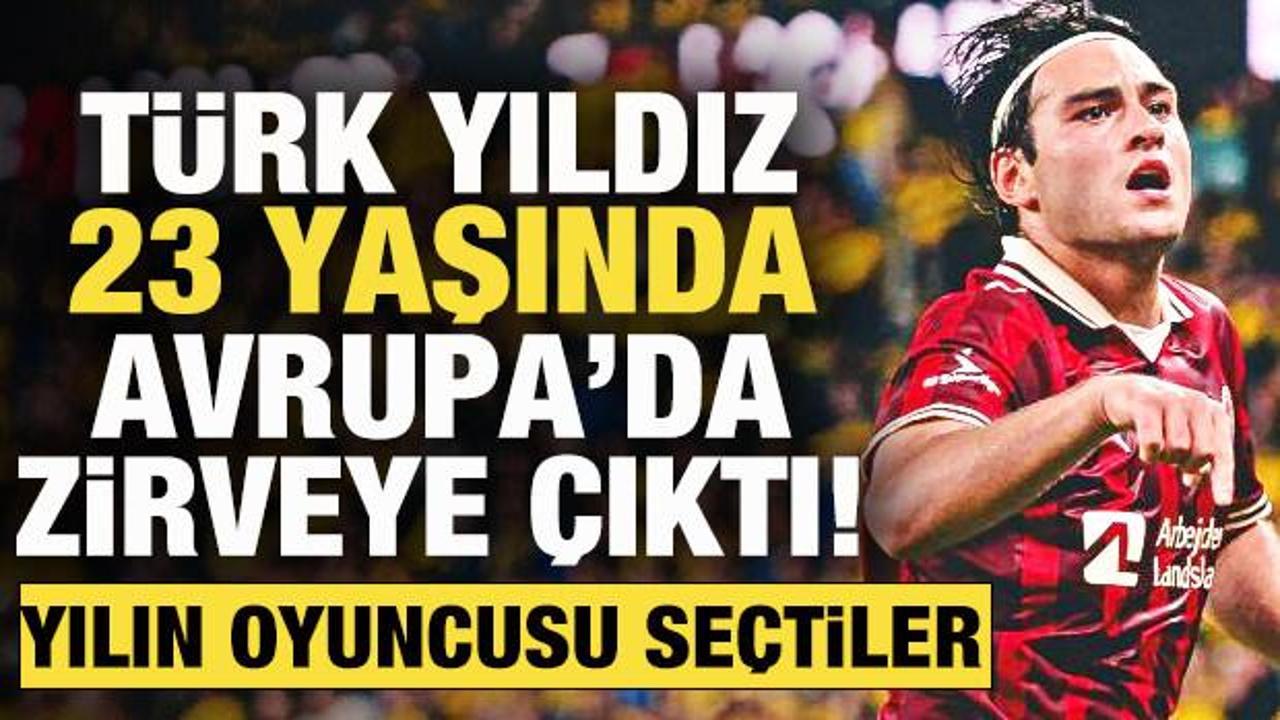 T&uuml;rk yıldız, 23 yaşında Avrupa&rsquo;da zirveye &ccedil;ıktı: Yılın oyuncusu se&ccedil;ildi