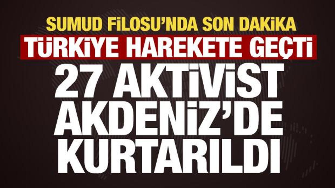 Akdeniz&rsquo;de Sumud Filosu alarmı! 27 aktivist Sahil G&uuml;venlik tarafından kurtarıldı