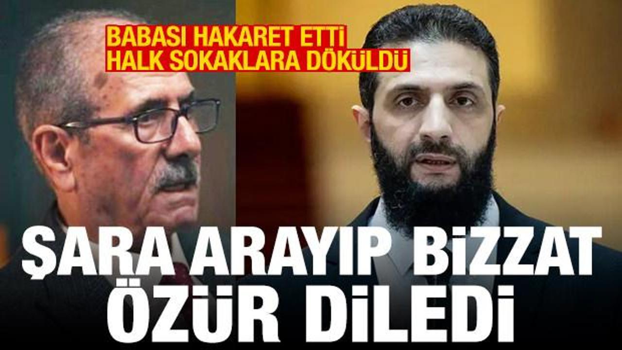 Babasından Deyrizor halkına hakaret! Şara arayıp özür diledi