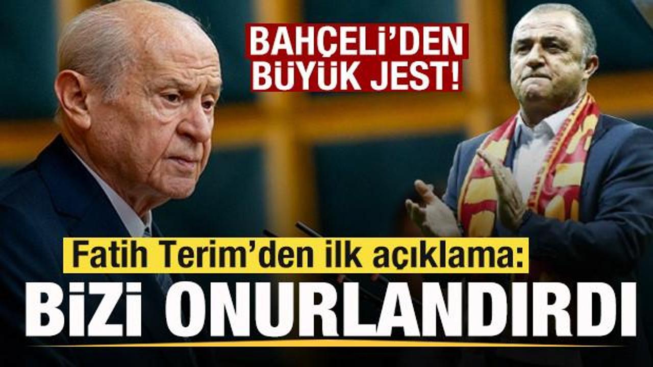 Bah&ccedil;eli'den jest! Fatih Terim'den a&ccedil;ıklama: Bizi onurlandırdı! Ziyaret edeceğim