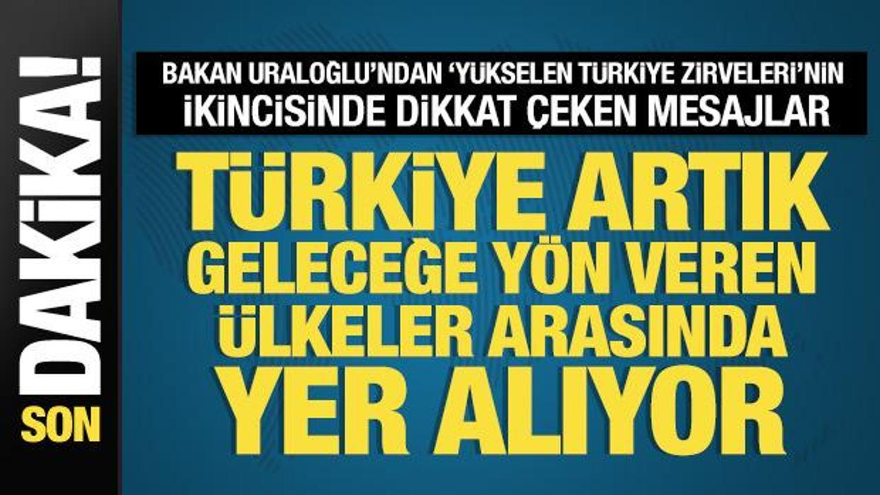 Bakan Uraloğlu'ndan 'Y&uuml;kselen T&uuml;rkiye Zirveleri'nde 5G ve yapay zeka a&ccedil;ıklaması